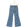 Children's Place Flare Denim Rainbow Print Jeans - Size 6
