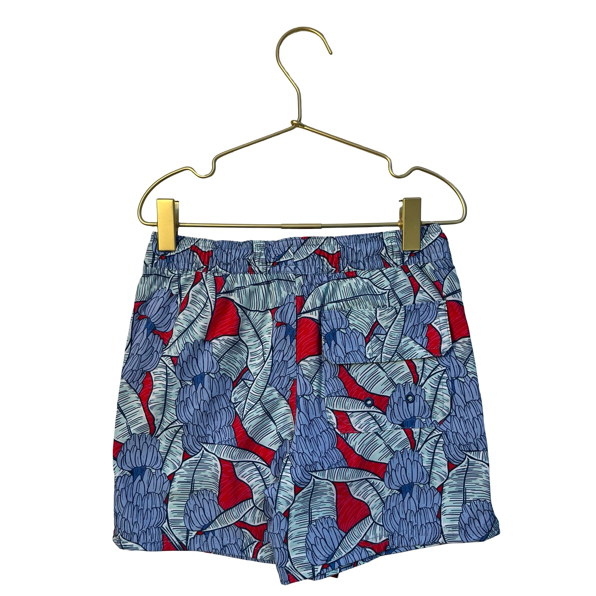 Vineyard Vines Tropical Leaf Print Swim Shorts - Size 6