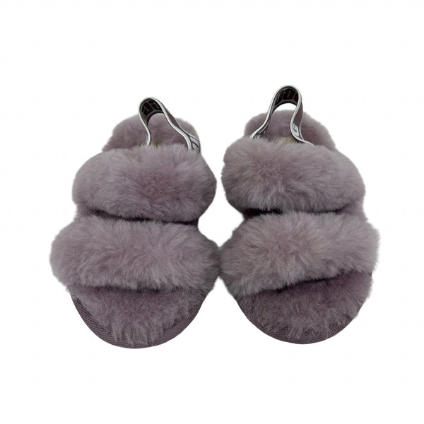 UGG Lavender Shearling Slide Slippers - Size 9