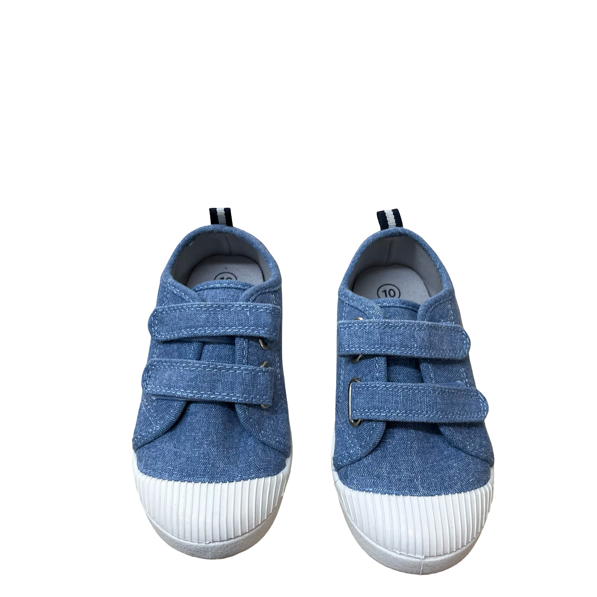 Cat & Jack Chambray Velcro Sneakers - Size 10