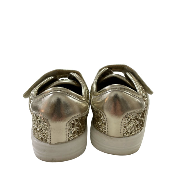 Felix & Flora Gold Glitter Velcro Sneakers - Size 6