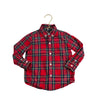 Janie and Jack Red Tartan Plaid Button Shirt - Size 18-24 Mo