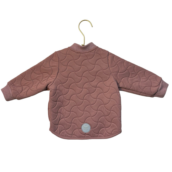 Wheat Dusty Rose Quilted Jacket - Size 9 Mo