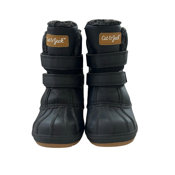 Cat & Jack Black Winter Boots - Size 9