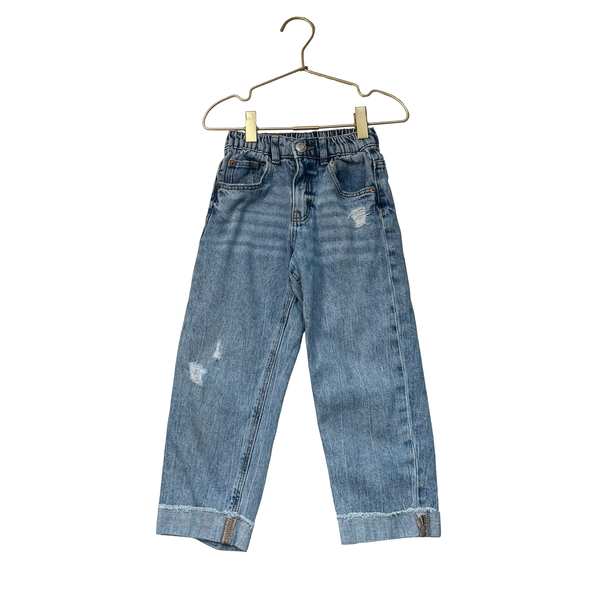 Zara Distressed Denim Jeans - Size 4-5