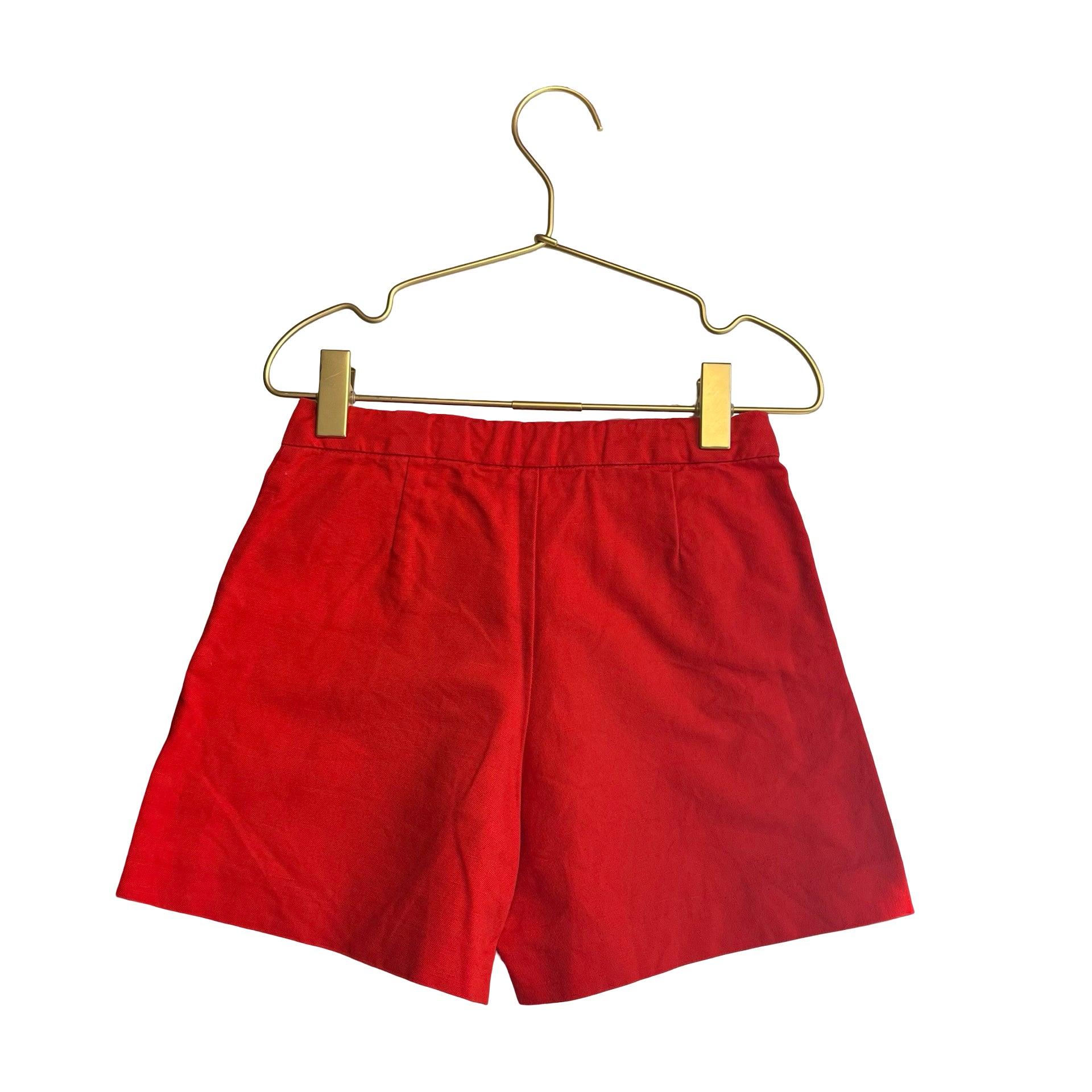 Jacadi Red Linen-Cotton Skort Shorts - Size 6A