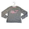 Vineyard Vines Gray Shell Print Whale Applique Sweatshirt - Size S 8-10