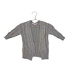 Ruffle Butts Gray Cable-Knit Open Front Cardigan Sweater - Size 12-24 Mo