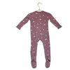 Kyte Purple Penguin & Seal Print Footed PJs - Size 6-12 Mo