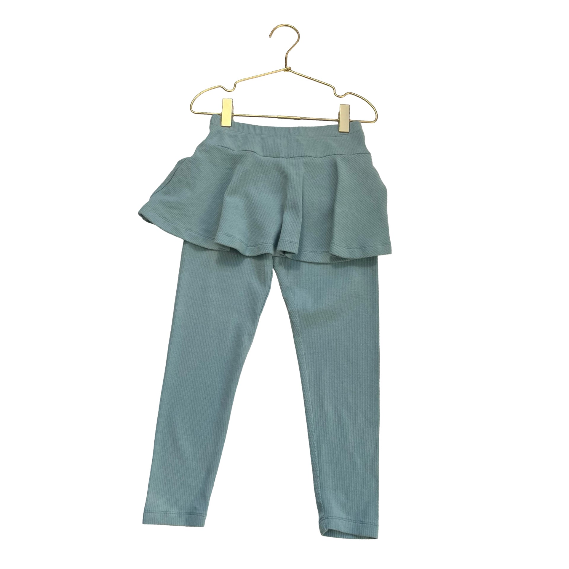 Maison Me Light Teal Skirted Leggings - Size 7Y