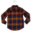 Baby Gap Navy, Orange, Yellow Plaid Flannel Button Down Shirt - Size 5