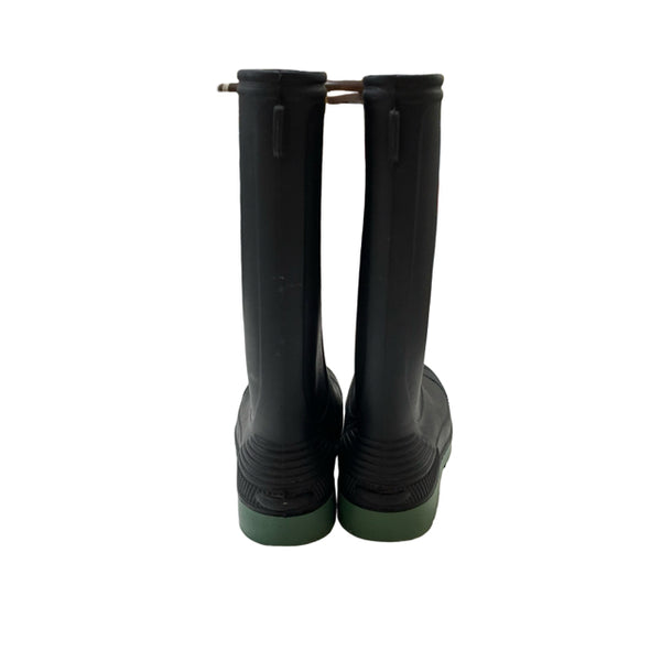 George Black & Green Rain Boots - Size 12