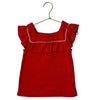 Janie and Jack Red Top - Size 5