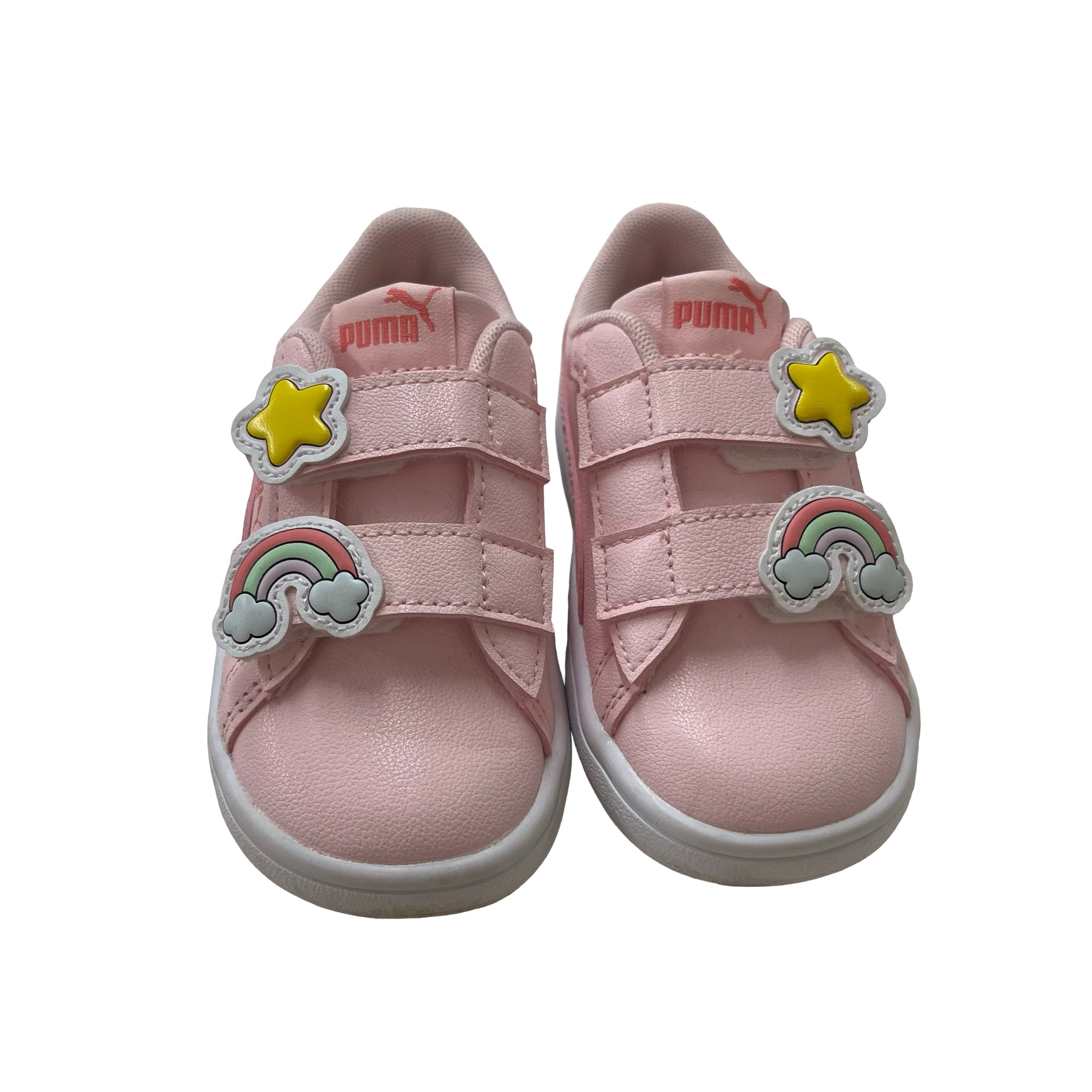 Puma Pink Velcro Sneakers - Size 6C