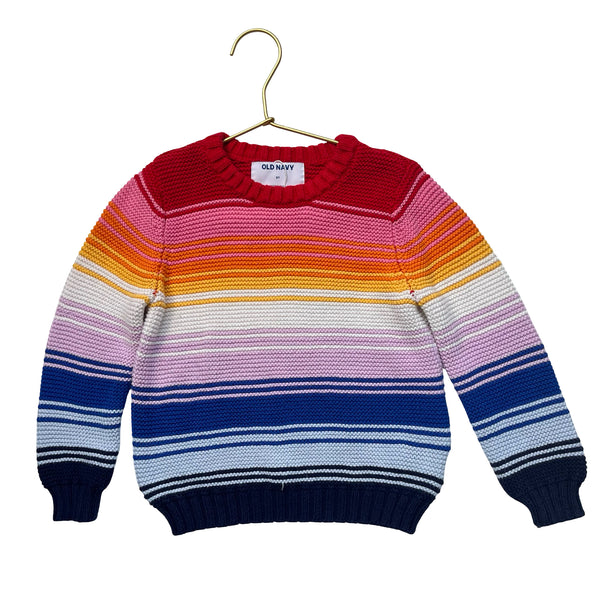 Old Navy Rainbow Striped Sweater - Size 3T
