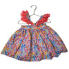 Nellystella Blue & Multicolor Floral Eyelet Sleeveless Dress - Size 2