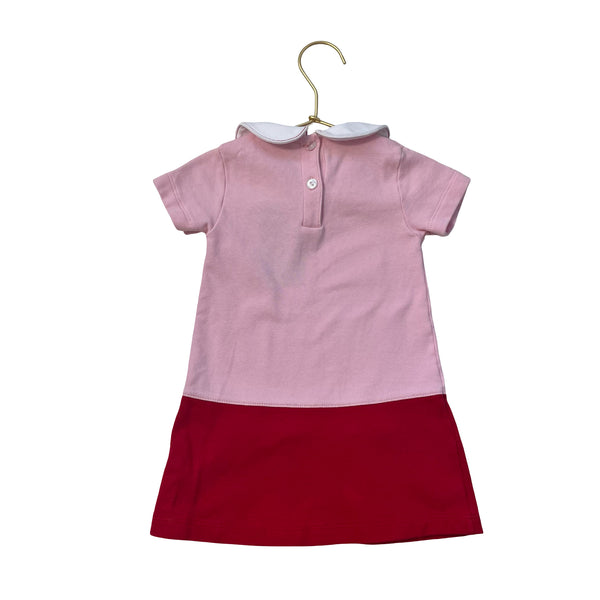 Little English Pink & Red Cherry Dress - Size 24 Mo