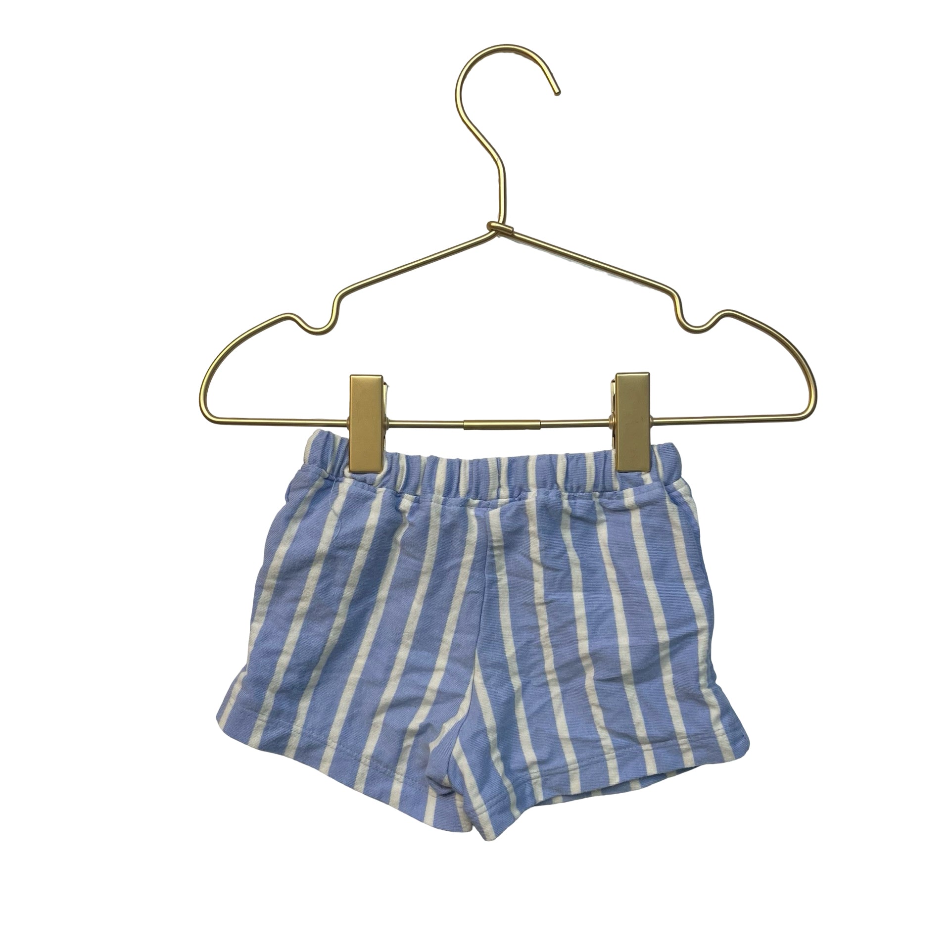 Hanna Andersson Periwinkle Blue Striped Shorts - Size 0-3 Mo