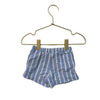 Hanna Andersson Periwinkle Blue Striped Shorts - Size 0-3 Mo