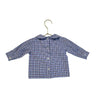 Little English Purple, Blue, White Plaid Blouse - Size 3 Mo