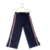 Janie and Jack Navy Pants, Pink & Burgundy Side Stripe - Size 5