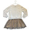 H&M x Sanrio Hello Kitty Sweatshirt & Leopard Tulle Dress - Size 8-10