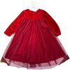 Lulabee Red Velvet & Sparkle Tulle Dress - Size 120 (6-7)