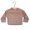 Zara Pink Cable-Knit Sweater - Size 1.5Y