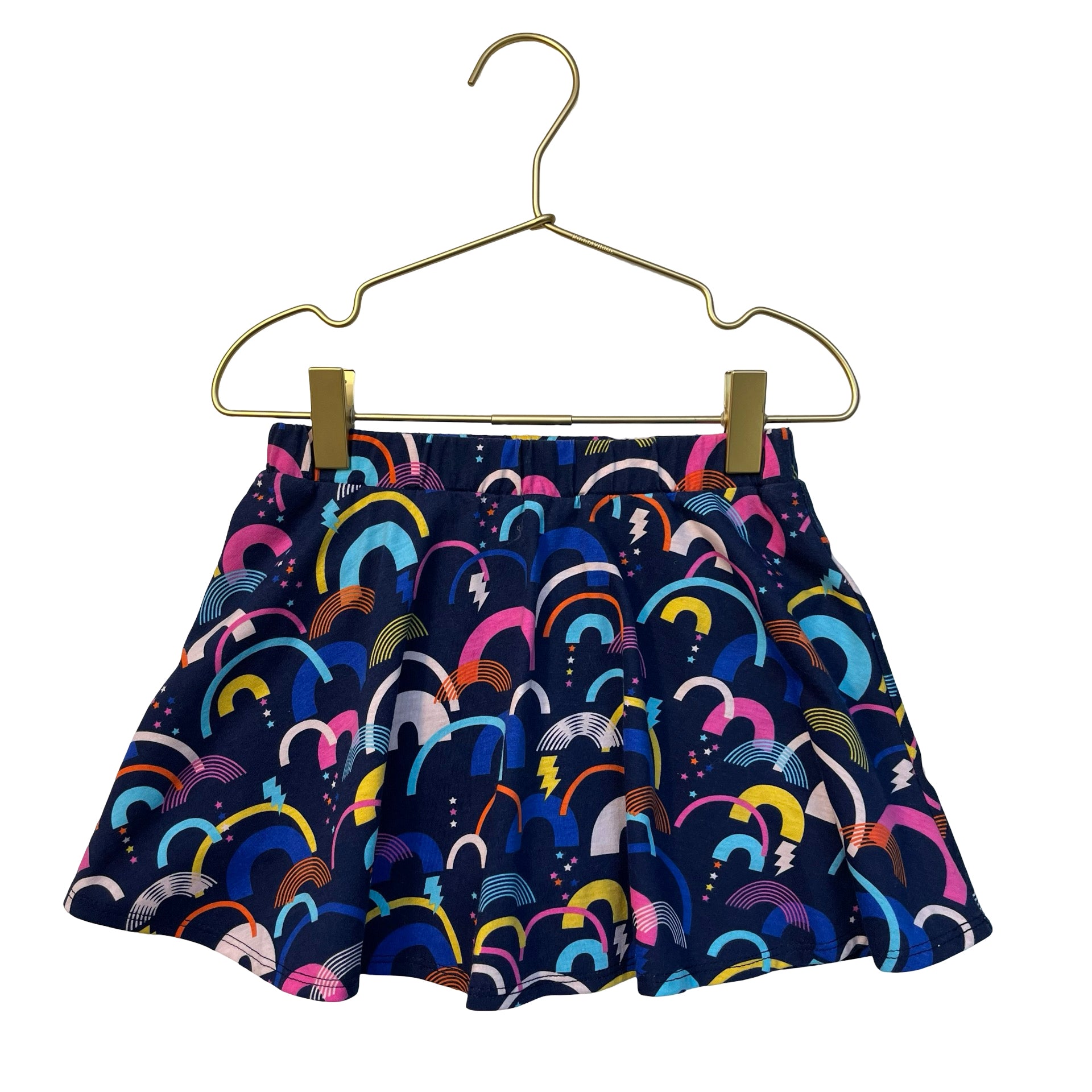 Epic Threads Navy Rainbow Print Skort Skirt - Size 5
