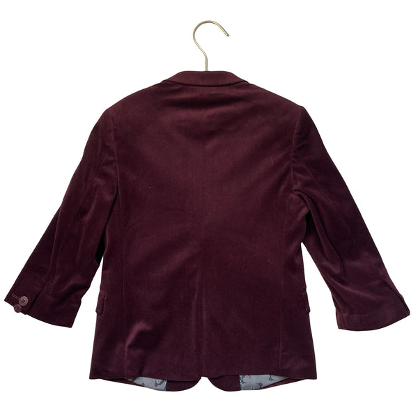 Appaman Burgundy Velvet Blazer - Size 6