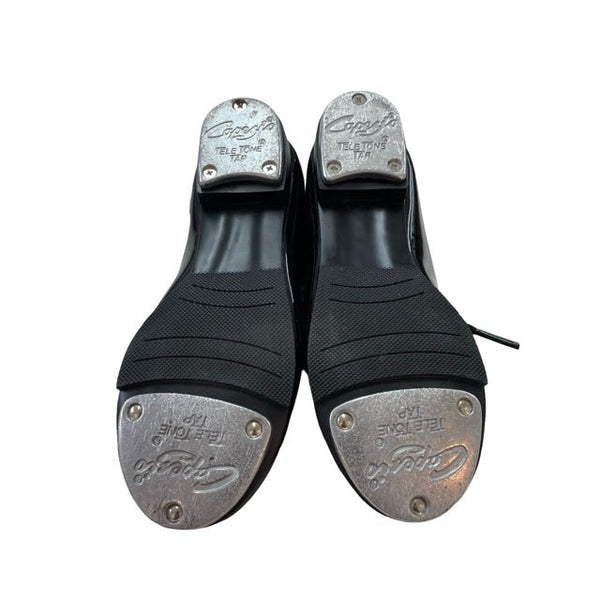 Capezio Black Patent Tap Shoes - Size 11.5 N - Bounce Mkt