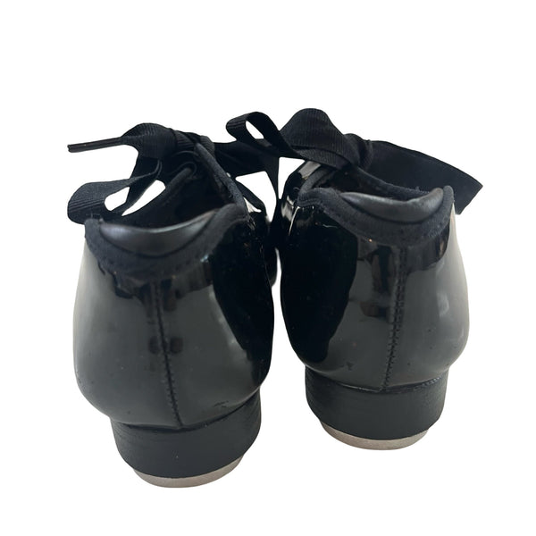 Capezio Black Patent Tap Shoes - Size 13.5 Narrow - Bounce Mkt