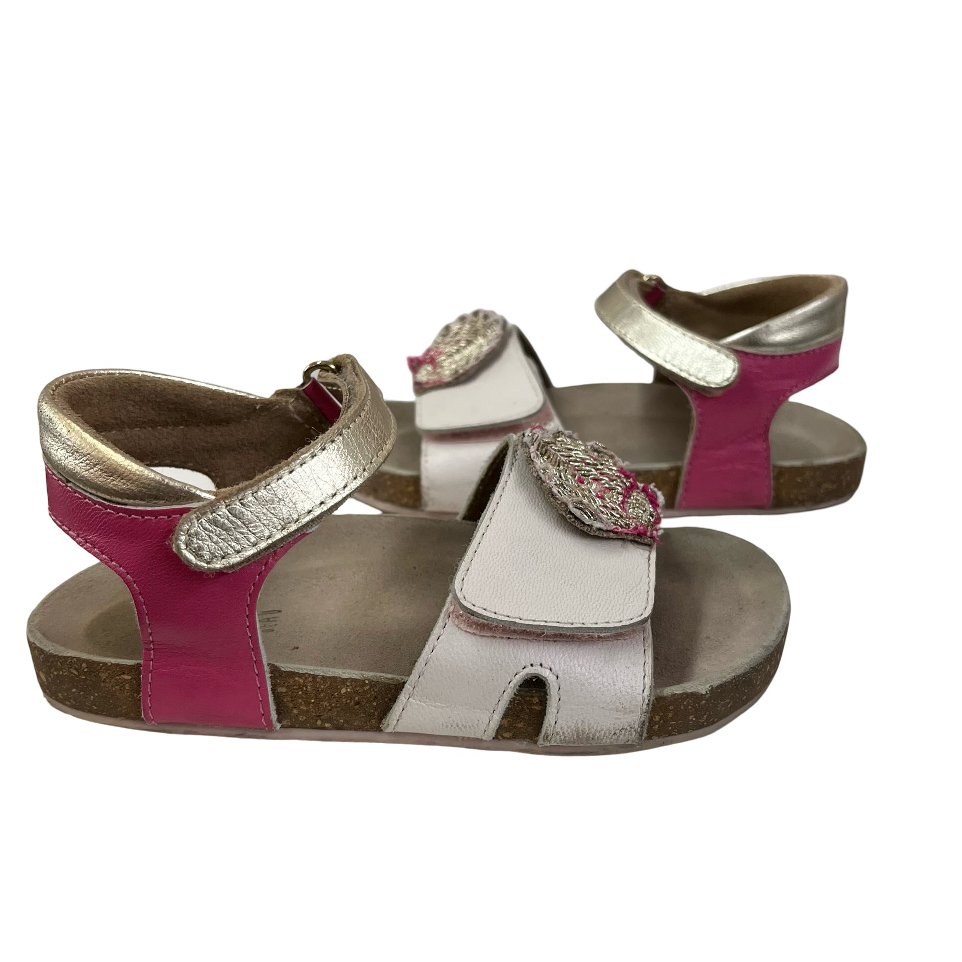 Carrement Beau Light Pink & Gold Seashell Sandals - Size 27 (10) - Bounce Mkt