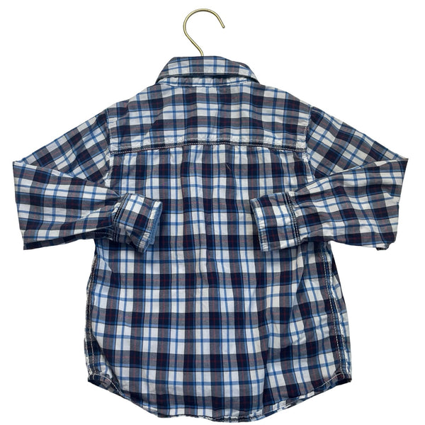 Carter's Blue Plaid Button Down - Size 3T - Bounce Mkt