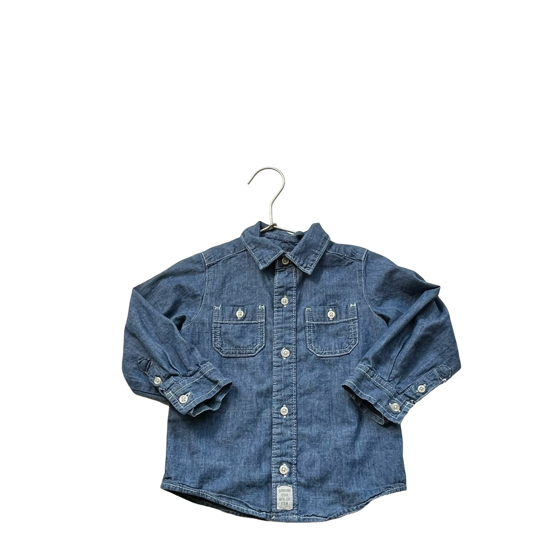 Carter's Chambray Button Down - Size 24 Mo - Bounce Mkt