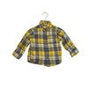 Carter's Gray and Yellow Plaid Button Down Shirt - Size 18 Mo - Bounce Mkt
