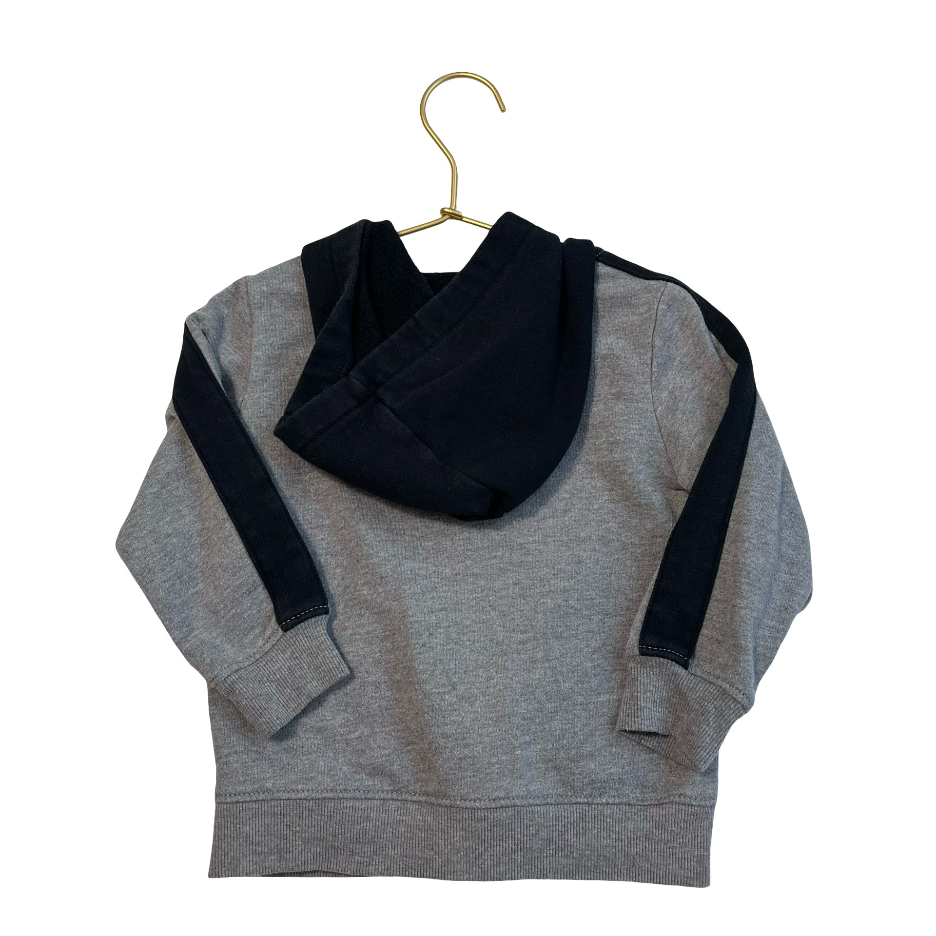 Carter's Gray & Black Zip - Up Hoodie - Size 24 Mo - Bounce Mkt