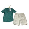 Carter's Green Henley Tee & Khaki Shorts Set with Tags - Size 4T - Bounce Mkt