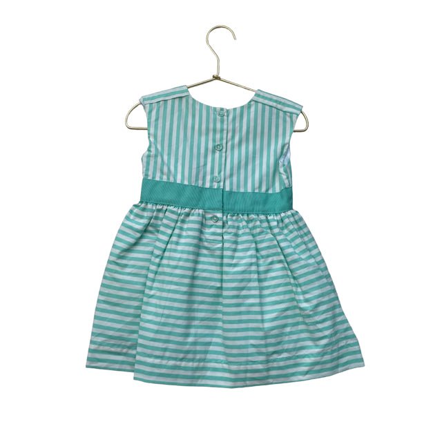 Carter's Green & White Stripe Sleeveless Dress with Tag - Size 2 - Bounce Mkt