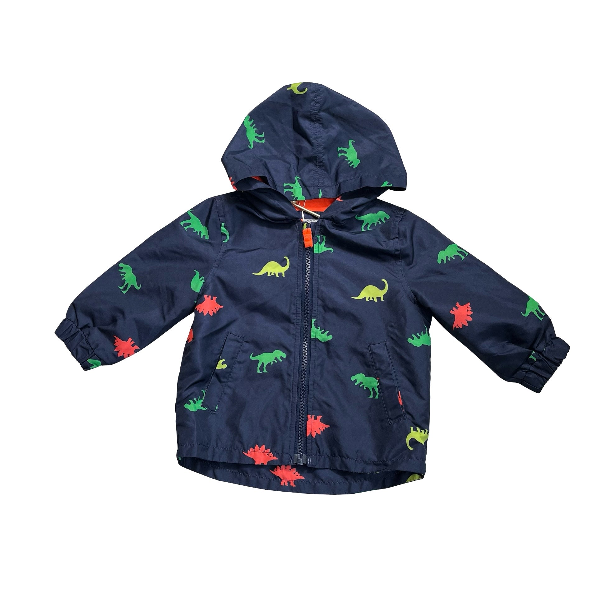 Carter's Navy Dino Hooded Windbreaker - Size 12 Mo - Bounce Mkt