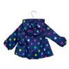 Carter's Navy & Multi Color Polka Dot Hooded Windbreaker Jacket - Size 18 Months - Bounce Mkt