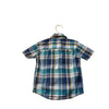 Carter's Navy, Teal & Ivory Plaid Short Sleeve Button Down Shirt - Size 2 - Bounce Mkt