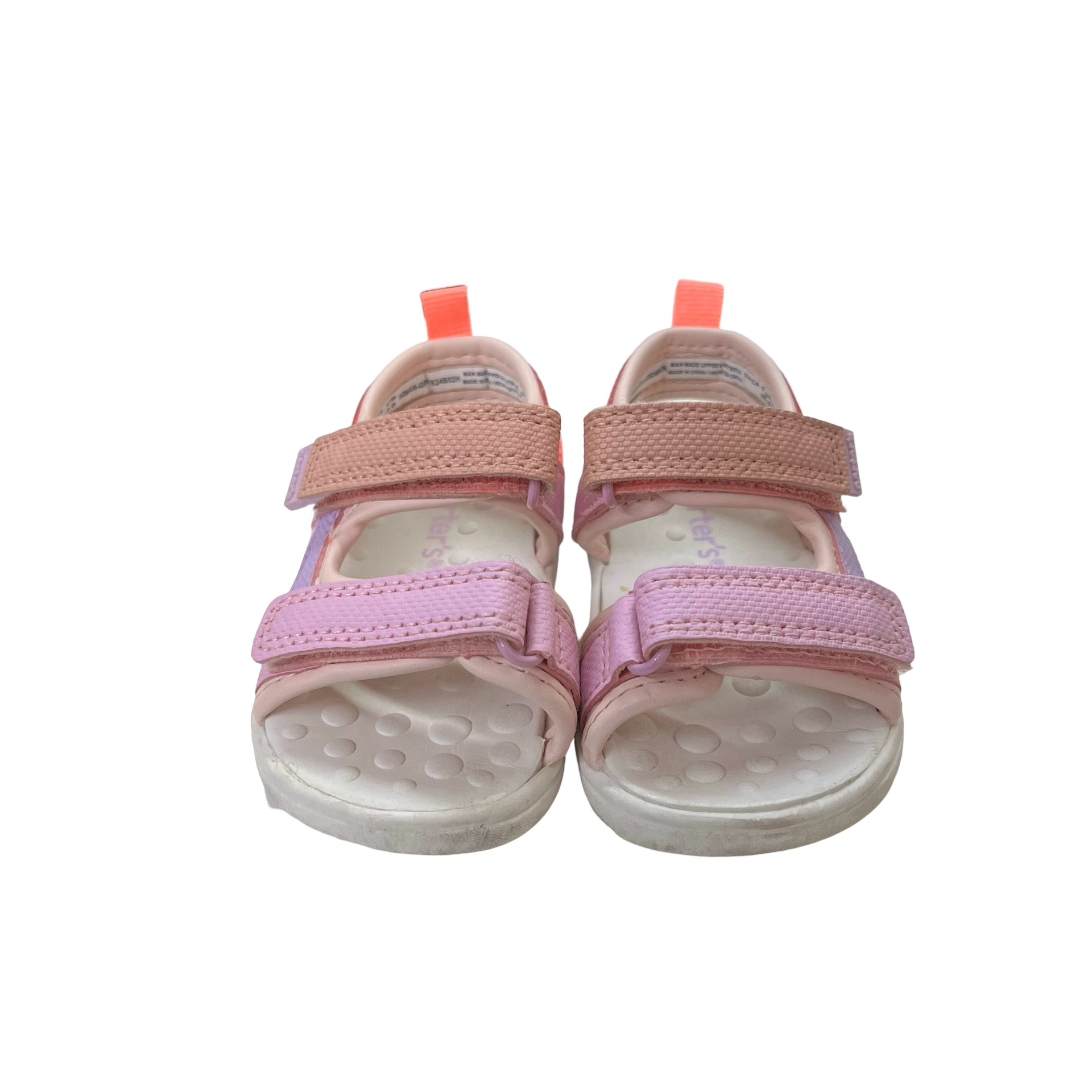 Carter's Pink & Purple Strap Sandals - Size 2 - Bounce Mkt