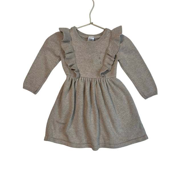 Carter's Tan Cotton Sweater Dress - Size 18 Mo - Bounce Mkt