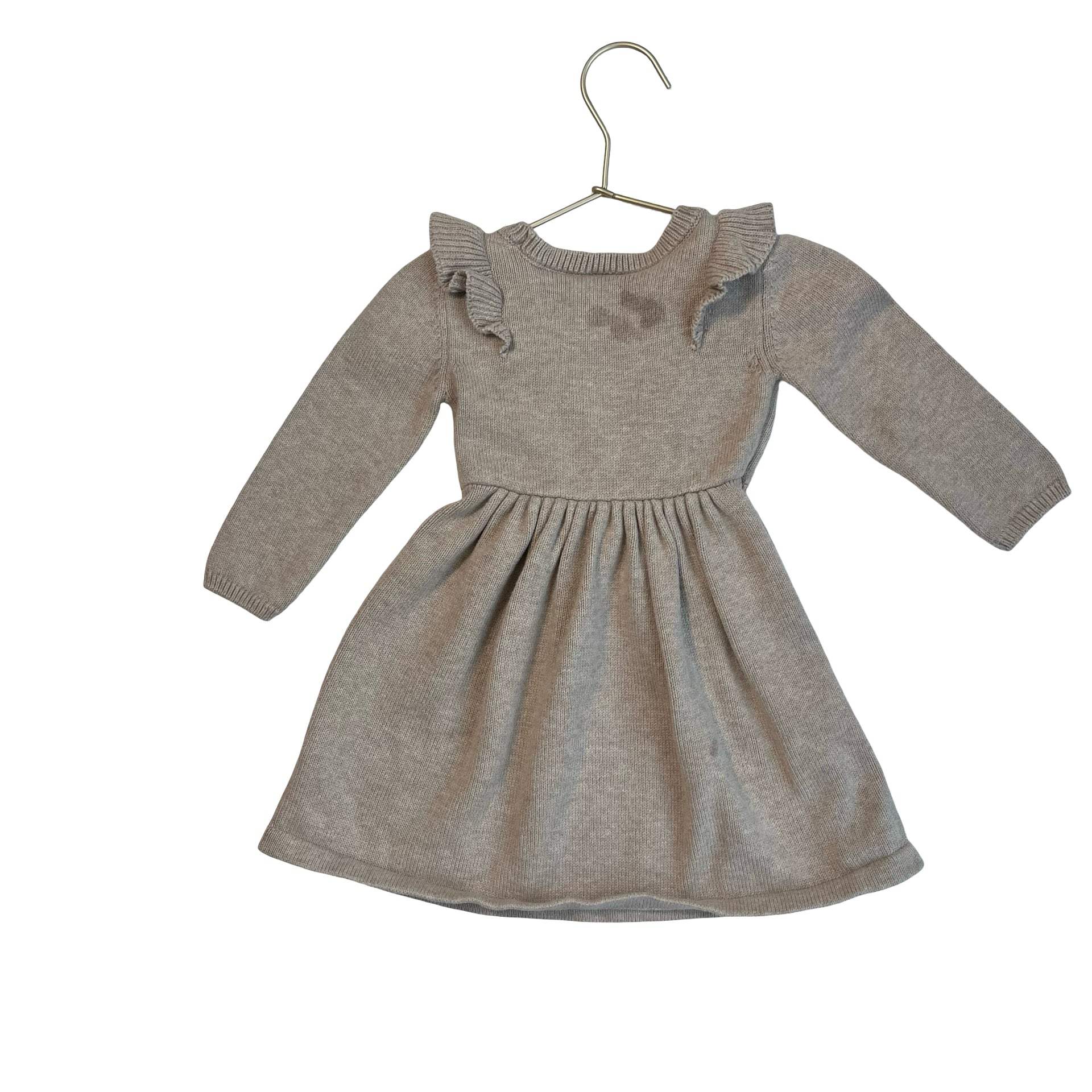 Carter's Tan Cotton Sweater Dress - Size 18 Mo - Bounce Mkt