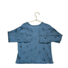 Cat & Jack Blue & Black Lighting Bolt Henley Waffle Shirt - Size S (6/7) - Bounce Mkt