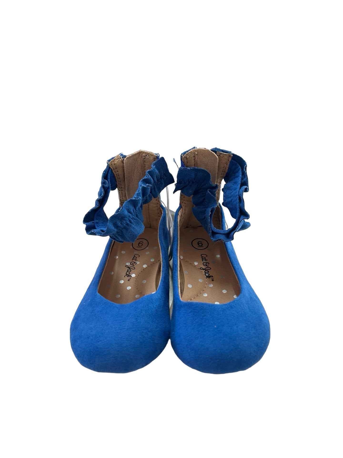 Cat & Jack Blue Faux Suede Shoes with Tags - Size 6 - Bounce Mkt
