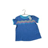 Cat & Jack Blue & Stripes Tee with Tag - Size S 6 - 7 - Bounce Mkt