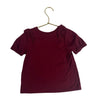 Cat & Jack Burgundy Ruffle Tee - Size 4T - Bounce Mkt