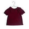 Cat & Jack Burgundy Ruffle Tee - Size 4T - Bounce Mkt